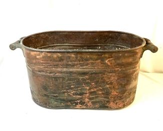 Copper Wash tub.