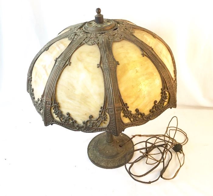 Art Nouveau Slag Table Lamp