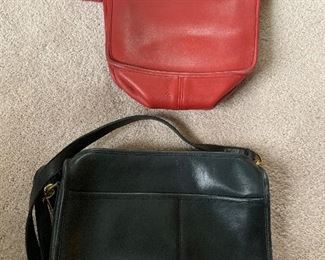 COACH purses- red and black