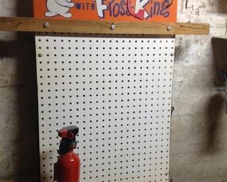 Frost King Metal & Peg Board Advertisement