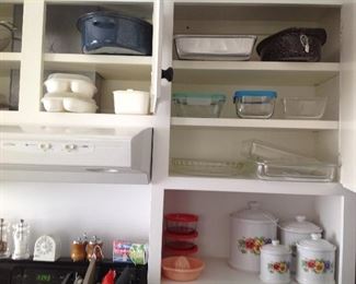 Canister Set, Granite Roaster & Pyrex