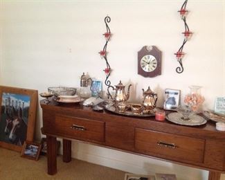 Custom built side table