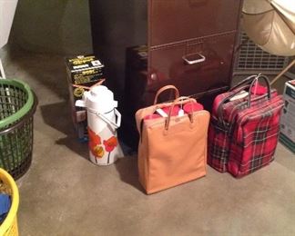 Never Used Retro Airpot  & Thermos Picnic Sets