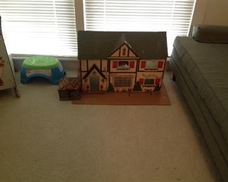 Vintage Metal Dollhouse