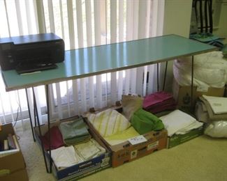 Vintage turquoise table $60