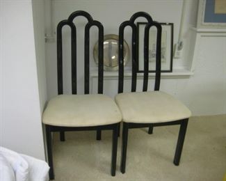 Pair of black chairs