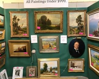 There are over 30 paintings and several Hollywood publicity photographs from the 1940's. Wide variety of prices, sizes and eras but most under $1,000. AND BEGINNING TODAY YOU CAN NAME YOUR PRICE