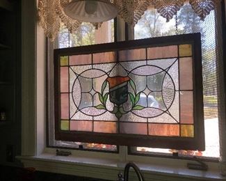 $300 PRICE REDUCTION
Antique stained glass transom