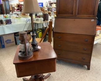 Hutch Secretary and small tables