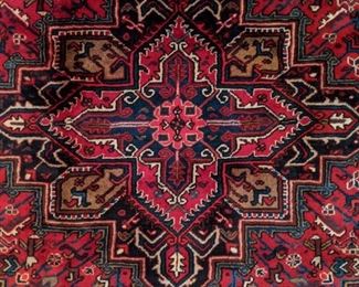 Detail of the Persian Heriz center medallion. 