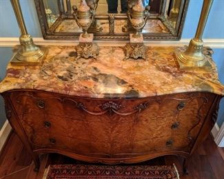 The marble on this chest is truly spectacular. 
