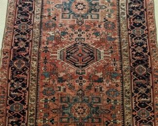 Gorgeous antique Persian Heriz rug, 100% wool face, hand woven, measures 5' 2" x 7" 4".