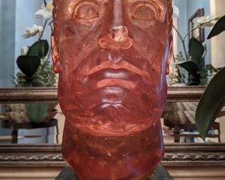 Resin Man on stand.                                                                       Who knew you needed such a thing in your home - now's the chance to invite him to your humble abode!