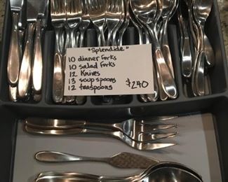 "SPLENDIDE" FLATWARE SET-57 PIECES-$240