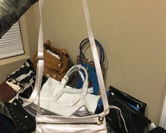 HOBO SILVER HAND BAG-$50