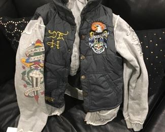 ED HARDY KIDS JACKET SIZE LARGE-$20