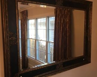 WOOD FRAMED MIRROR-36"WIDE X 34"TALL-$250