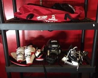 KIDS HOCKEY EQUIPMENT-SKATES SIZE Y10D-$30
