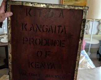 tea box from kenya