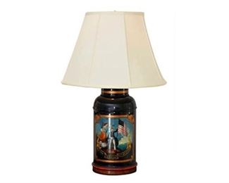 22. Tole Tea Canister Lamp