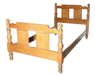 57. Wooden Twin Size Bed