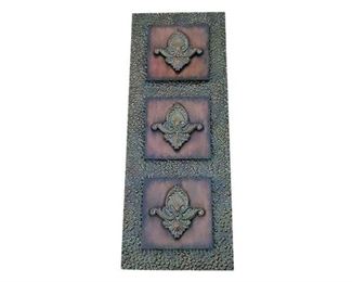 67. Decorative Fleur di Lis Wall Plaque