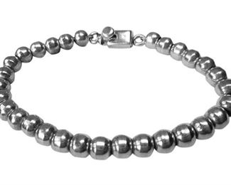 87. Sterling Silver Ball Bracelet