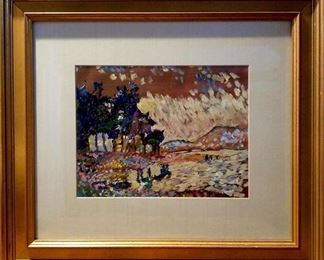 93. Pointillist Style Landscape