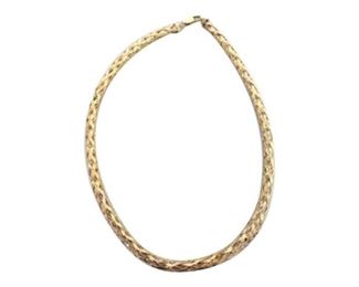 100. HCT 19 Gold on Sterling Silver Chain Necklace