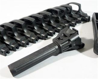 Unmarked Synthetic Trigger Guards Qty 11, Part Of A Folding Stock And More