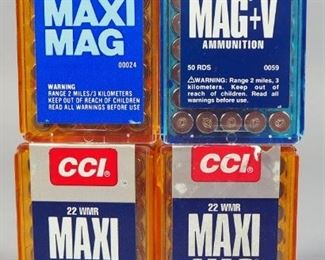 CCI Maxi Mag .22 WMR Ammo, Approx Qty 200, Approx 100 Are HP