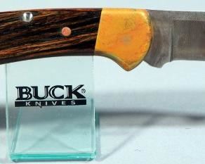 Buck 112 Hoyt H. Buck Founders Edition Collectors Knife, 3" Blade, In Collector's Tin With Sheath And Display Stand