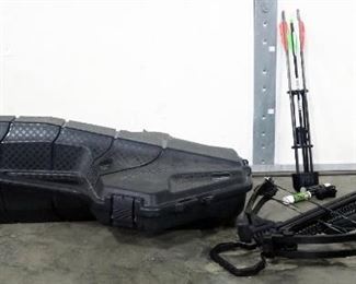 Barnett Crossbow SN# 10174892, With Barnett Sight, Quiver, 3 Bolts, And More, In Plano Spire Hard Case
