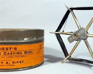 Kiest's Aluminum Casting Reel, In Original Tin
