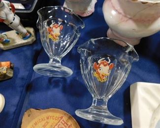 Borden Elsie Sundae glasses