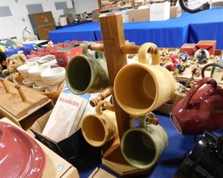 Longaberger pottery mugs