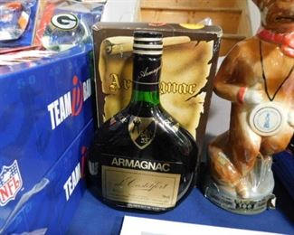 Sealed bottle of Armagnac