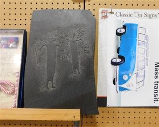 Alien life form carved rock