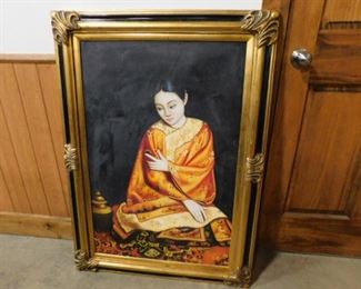 Large oriental oil painting