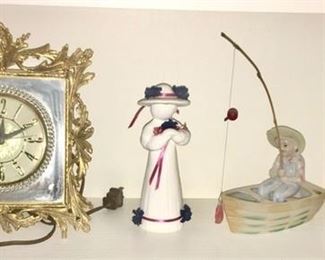 Decorative collectibles, vintage electric clock