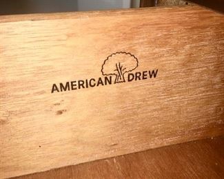 American Drew signed bedroom furniture