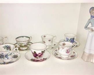 Cup & Saucer collection, porcelain figurine