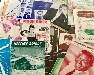 Vintage sheet music