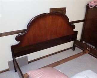 FULL BED FRAME WITH MATCHING DRESSER AND DRESSER TABLE