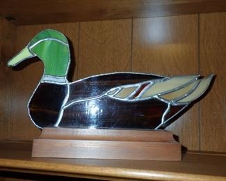 STAINED GLASS DUCK