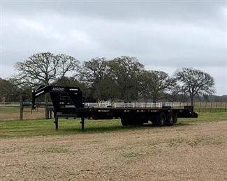 32ft Legend Gooseneck Trailer, 5ft Dove Tail, 12,000 lb. Ramsey Winch