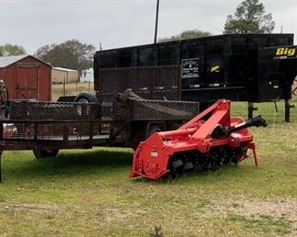 TerraForce ER-084 Rotary Tiller, 3 yrs left on warranty on gear box, only used two days, will fit category 1 or 2 tractor