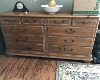 Dresser matches and bed and armoire