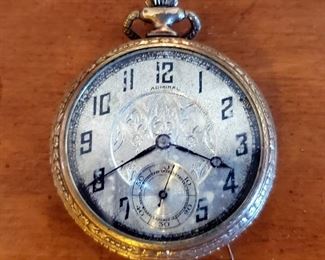 Antique Admiral Winding Pocket Watch