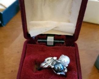 Cameo Clip On Earrings, Gold Necklaces, Pearl Ring, Tie Clip, And More